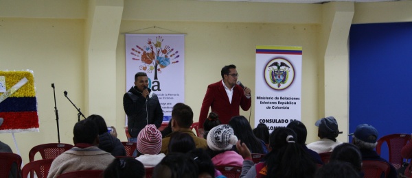 En el Consulado de Colombia en Tulcán se conmemoró el Día de la Memoria y Solidaridad con las Víctimas 