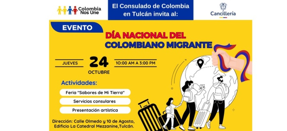Celebración del Día Nacional del Colombiano Migrante este 24 de octubre de 2024