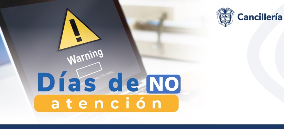 Embajada y consulados de Colombia en Ecuador no tendrán atención al público los días 7 y 11 de agosto de 2023